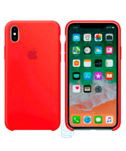 Чохол Silicone Case Apple iPhone X, XS червоний 14