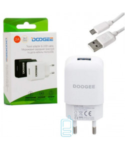 Сетевое зарядное устройство Doogee YJ-06 1USB 2.0A micro-USB white
