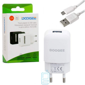 Мережевий зарядний пристрій Doogee YJ-06 1USB 2.0A micro-USB white