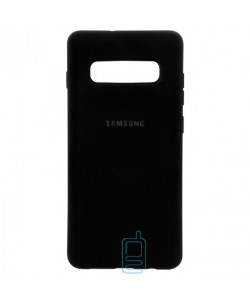 Чехол Silicone Case Full Samsung S10 Plus G975 черный