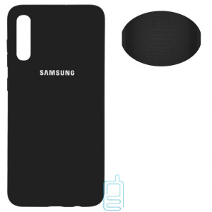 Чохол Silicone Cover Full Samsung A70 2019 A705 чорний