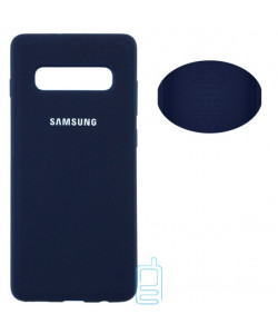 Чехол Silicone Cover Full Samsung S10 Plus G975 синий