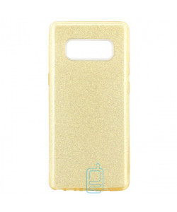 Чехол силиконовый Shine Samsung Note 8 N950 золотистый