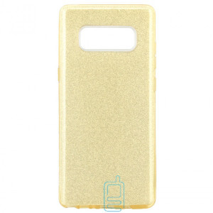 Чехол силиконовый Shine Samsung Note 8 N950 золотистый