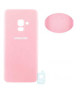 Чохол Silicone Cover Full Samsung A8 2018 A530 рожевий