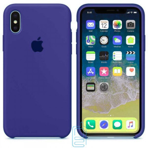 Чохол Silicone Case Apple iPhone XS Max синій 44