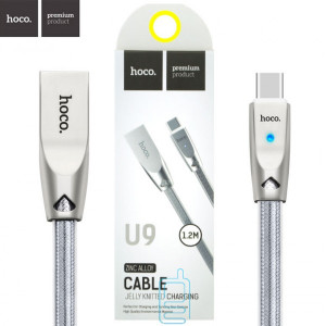 USB кабель Hoco U9 ″Jelly Knitted″ Type-C 1.2m серебристый