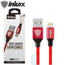 USB кабель inkax CK-27 Apple Lightning 1м красный