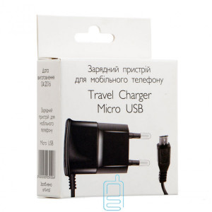 Сетевое зарядное устройство Travel Charger 0.6A micro-USB black