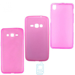 Чехол силиконовый цветной Samsung J1 Ace J110 розовый