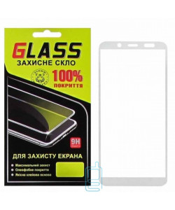 Захисне скло Full Glue Samsung A6 2018 A600 white Glass