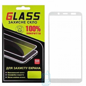 Защитное стекло Full Glue Samsung A6 2018 A600 white Glass