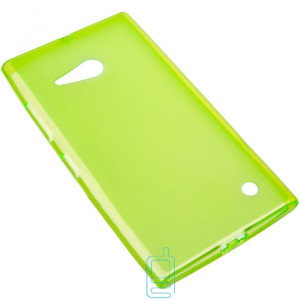 Чехол силиконовый цветной Nokia Lumia 730 зеленый