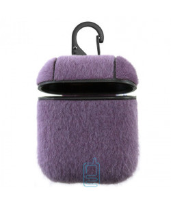 Футляр для наушников Airpod Wool фиолетовый