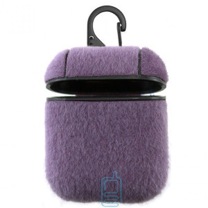 Футляр для навушників Airpod Wool фіолетовий