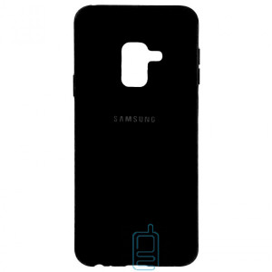 Чохол Silicone Case Full Samsung A8 Plus 2018 A730 чорний