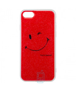 Чехол силиконовый Glue Case Smile shine iPhone 7, 8 красный