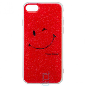 Чохол силіконовий Glue Case Smile shine iPhone 7, 8 червоний