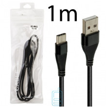 USB Кабель XG W632 1m Type-C тех.пакет черный
