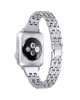 Ремінець металевий Apple Watch 44mm – Smart Buckle зі Стразами (Сталевий)