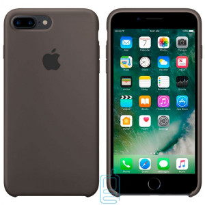 Чехол Silicone Case Apple iPhone 7 Plus, 8 Plus темно-серый 35