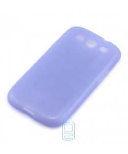 Чехол силиконовый+пленка Samsung S3 i9300, i9305, i9308 matte голубой