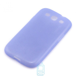 Чохол силіконовий + плівка Samsung S3 i9300, i9305, i9308 matte блакитний