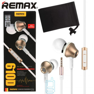 Навушники з мікрофоном Remax RM-610D золотисті