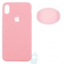 Чехол Silicone Cover Full Apple iPhone XS Max розовый