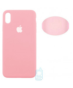 Чохол Silicone Cover Full Apple iPhone XS Max рожевий