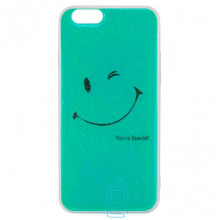 Чохол силіконовий Glue Case Smile shine iPhone 6, 6S бірюзовий