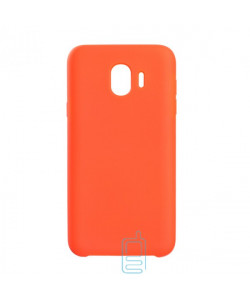Чехол Silicone Case Original Samsung J4 2018 J400 оранжевый (13)