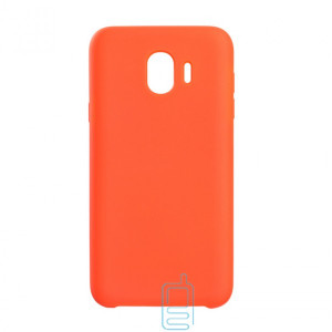 Чохол Silicone Case Original Samsung J4 2018 J400 помаранчевий (13)