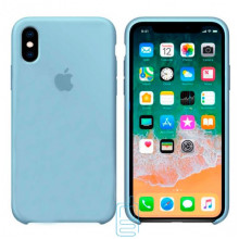 Чехол Silicone Case Apple iPhone X, XS светло-голубой 05