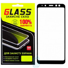 Захисне скло Full Screen Samsung A8 2018 A530 black Glass