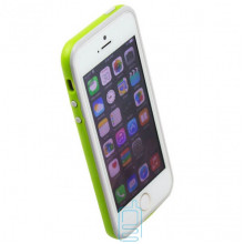 Чехол-бампер Apple iPhone 5 Bampers салатово-серый