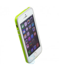 Чохол-бампер Apple iPhone 5 Bampers салатово-сірий