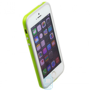 Чехол-бампер Apple iPhone 5 Bampers салатово-серый