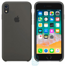 Чехол Silicone Case Apple iPhone XR темно-серый 35