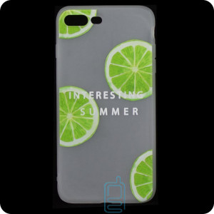 Чехол силиконовый Summer Apple iPhone 7 Plus, 8 Plus Lime
