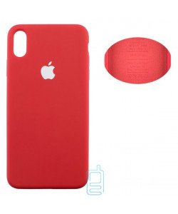 Чохол Silicone Cover Full Apple iPhone XS Max червоний