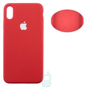 Чехол Silicone Cover Full Apple iPhone XS Max красный