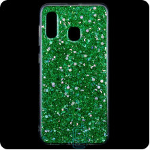 Чохол силіконовий Конфетті Samsung A40 2019 A405 зелений