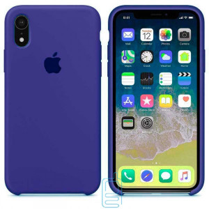 Чехол Silicone Case Apple iPhone XR синий 44