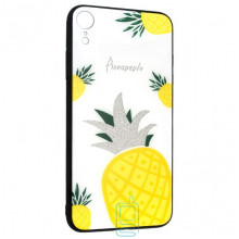 Чехол накладка Glass Case Apple iPhone XR Pineapple