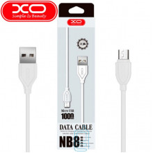 USB кабель XO NB8 micro USB 1m білий