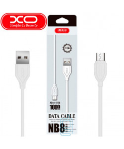 USB кабель XO NB8 micro USB 1m белый
