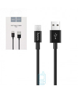 USB кабель Hoco X23 "Skilled" micro USB 1m чорний