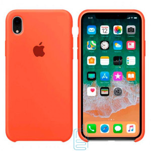 Чехол Silicone Case Apple iPhone XR оранжевый 13