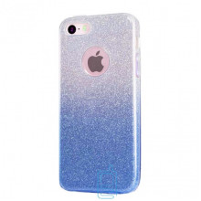 Чохол силіконовий Shine Apple iPhone 7, iPhone 8 градієнт синій